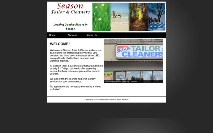Website of Season Tailors & Alterations