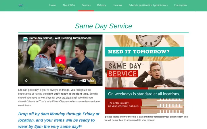 /same-day-service — Kim's Cleaners & Alterations
