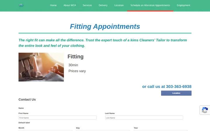 /fitting-appointments — Kim's Cleaners & Alterations