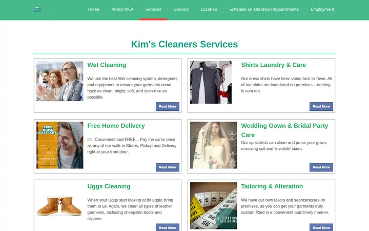 /services — Kim's Cleaners & Alterations