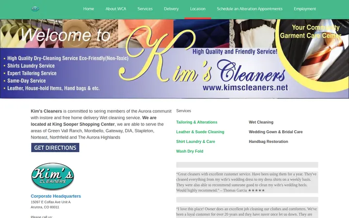 /colorado — Kim's Cleaners & Alterations