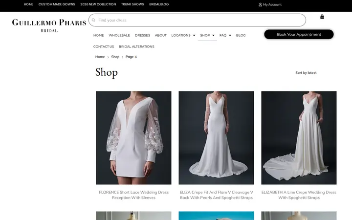 /shop/page/4 — GUILLERMO PHARIS BRIDAL