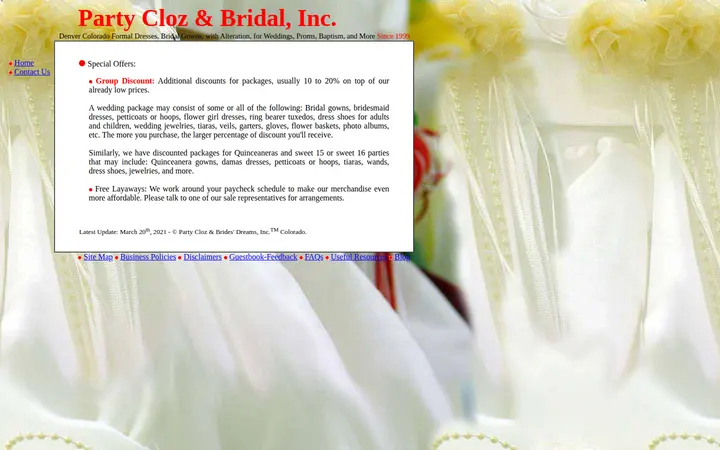 /offers.html — Party Cloz & Bridal