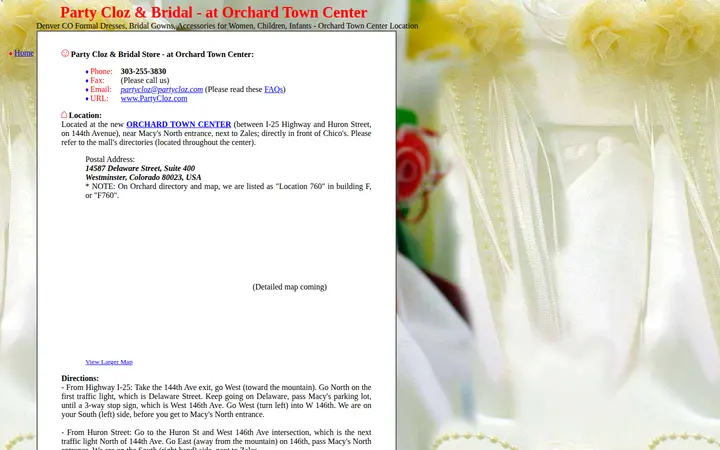/Contact_OrchardLocation.html — Party Cloz & Bridal