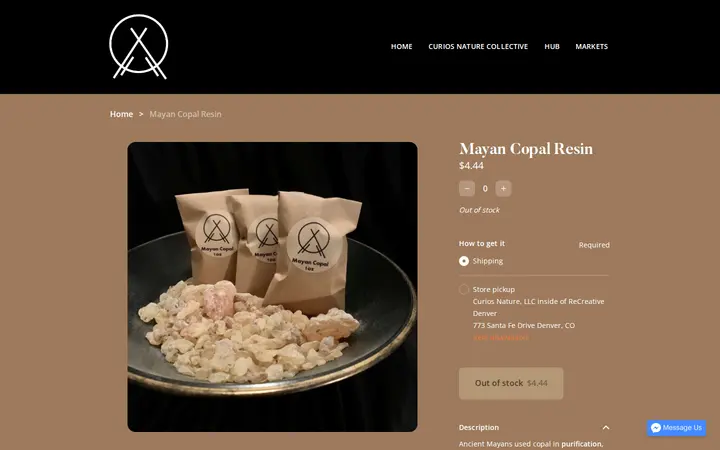 /product/mayan-copal-resin/6 — Curios Nature & Co