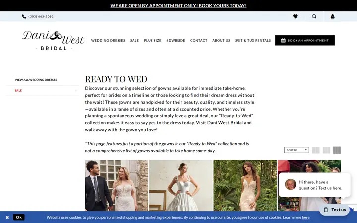 /collections/bridal/sale — Dani West Bridal Boutique