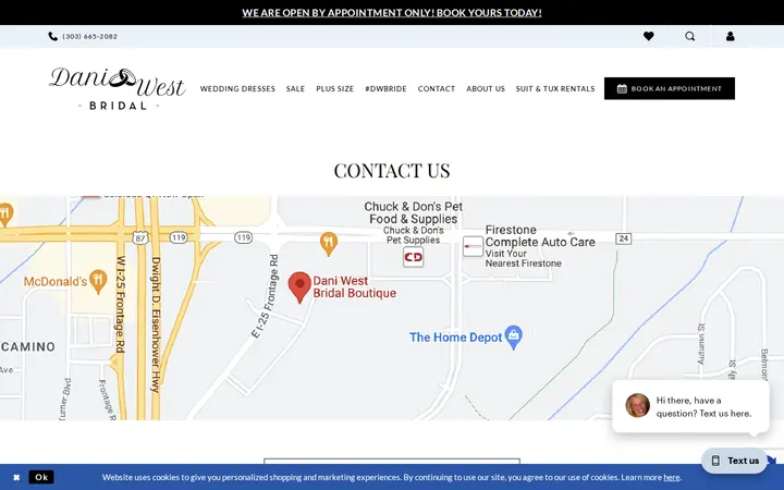 /contact-us — Dani West Bridal Boutique