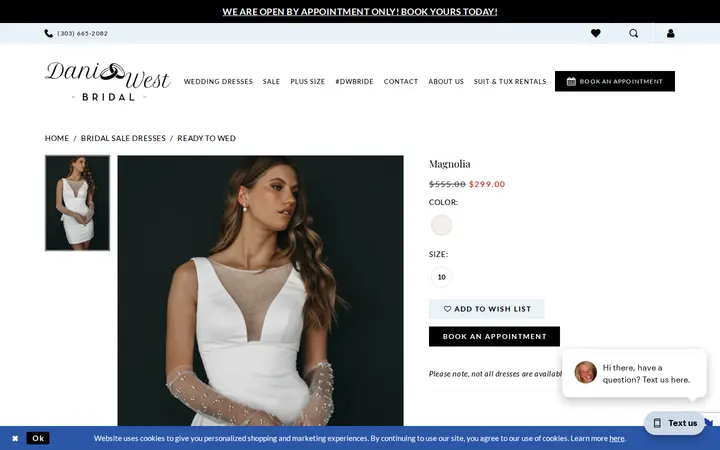 /bridal-sale-dresses/ready-to-wed/magnolia — Dani West Bridal Boutique