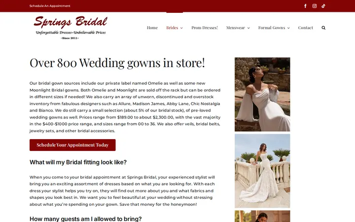 /bridal — Springs Bridal