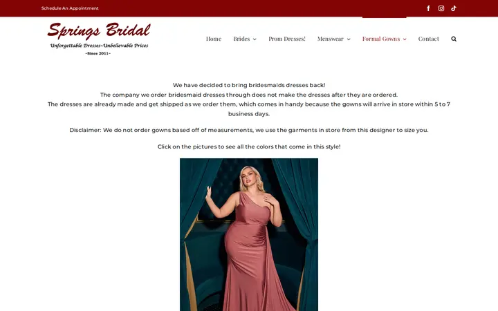 /bridesmaids — Springs Bridal