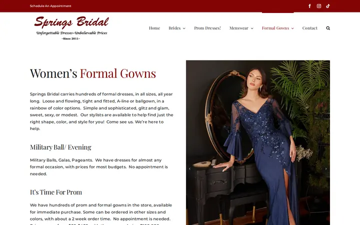 /formal-gowns — Springs Bridal