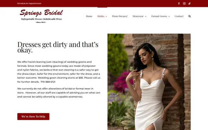 /dress-cleaning — Springs Bridal