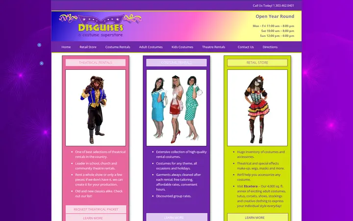 Website of Disguises A Costume Superstore