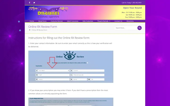 /online-rx-review-form — Disguises A Costume Superstore
