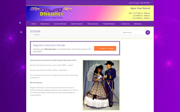 /schools — Disguises A Costume Superstore