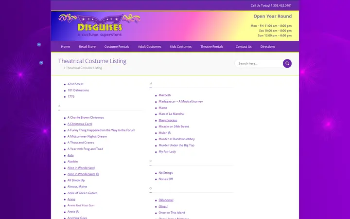 /theatrical-costume-listing — Disguises A Costume Superstore