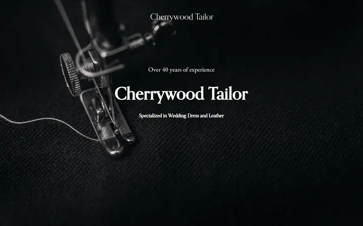 Website of Cherrywood Tailor