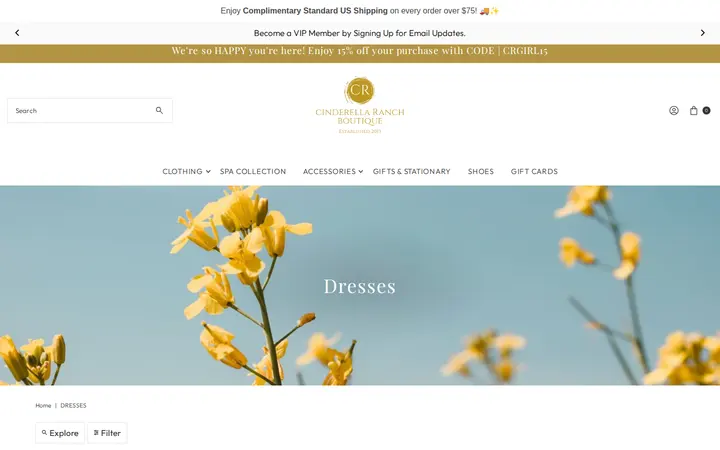 /collections/dresses — Cinderella Ranch Boutique