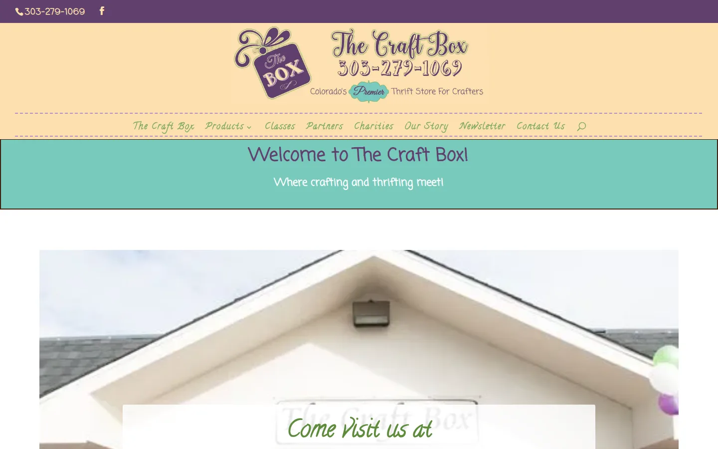 Captured website of The Craft Box