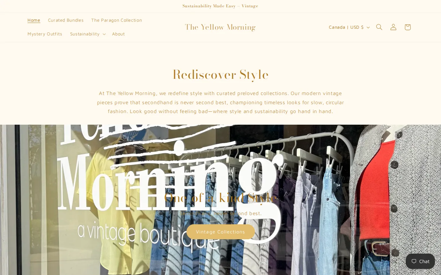 Captured website of The Yellow Morning