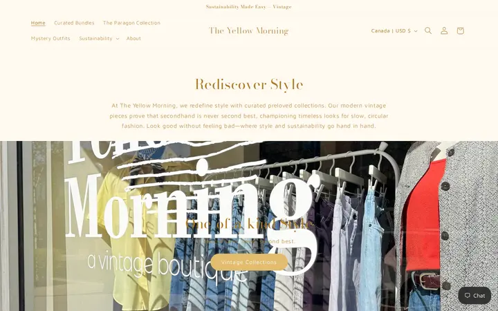 Website of The Yellow Morning