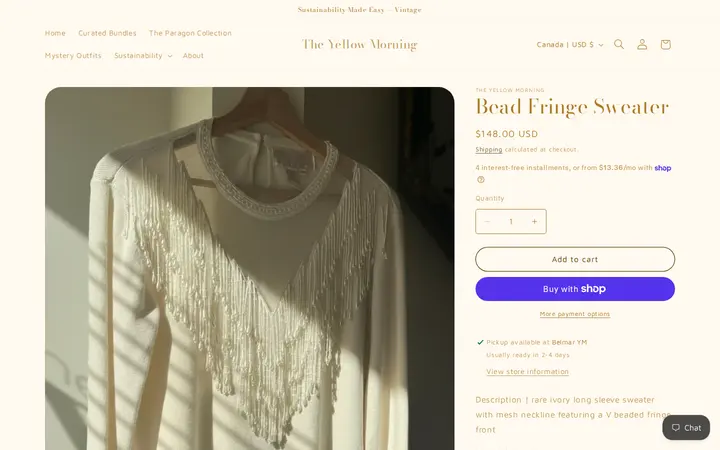 /products/bead-fringe-sweater — The Yellow Morning