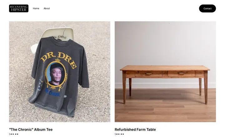 /shop — Recovering Hipster