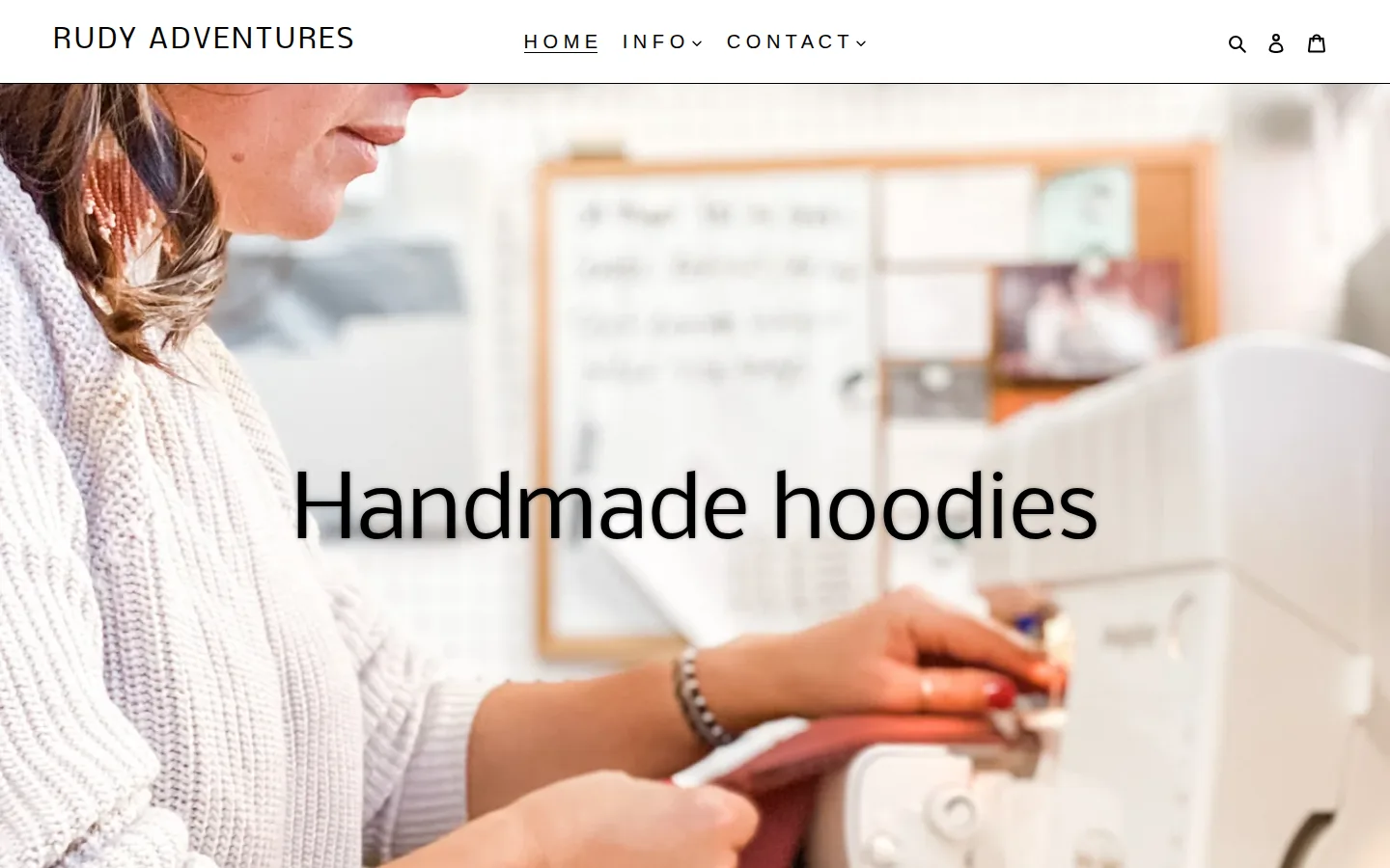 Captured website of Rudy Adventures