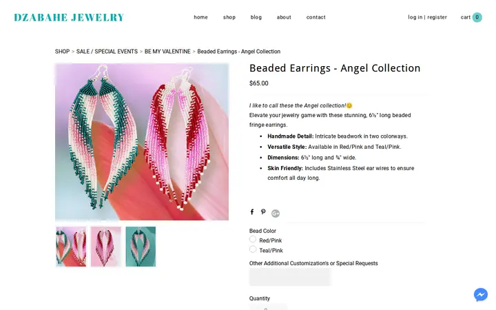/store/p1037/Beaded_Earrings_-_Angel_Collection.html — Dzabahe Jewelry