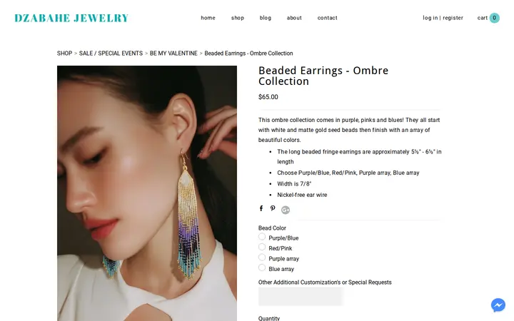 /store/p1038/Beaded_Earrings_-_Ombre_Collection.html — Dzabahe Jewelry