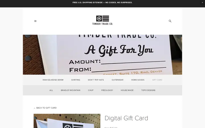 /giftcard/gift-card — Timber Trade Company