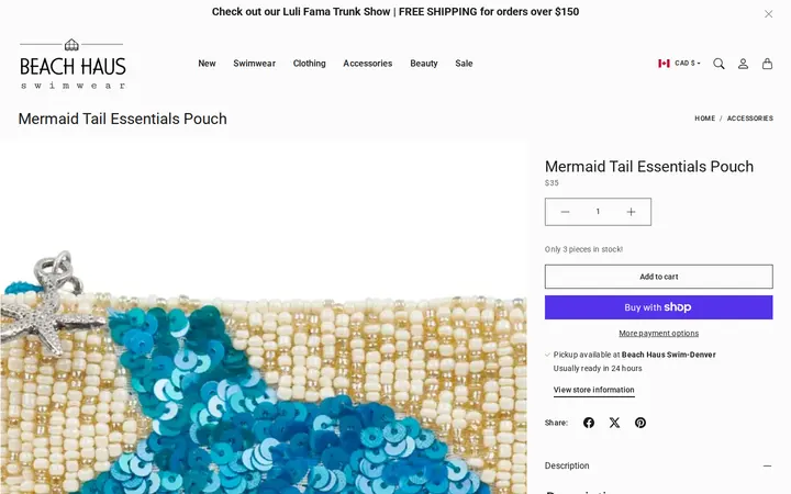 /en-ca/collections/accessories/products/mermaid-tail-essentials-pouch — Beach Haus Swimwear