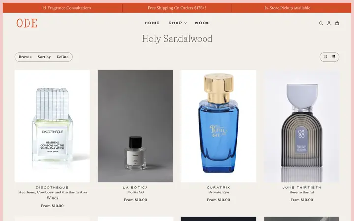 /collections/holy-sandalwood — Ode To Perfume