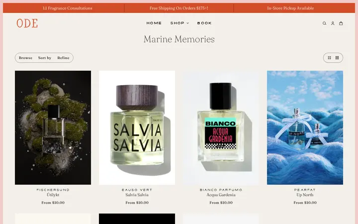 /collections/marine-memories — Ode To Perfume