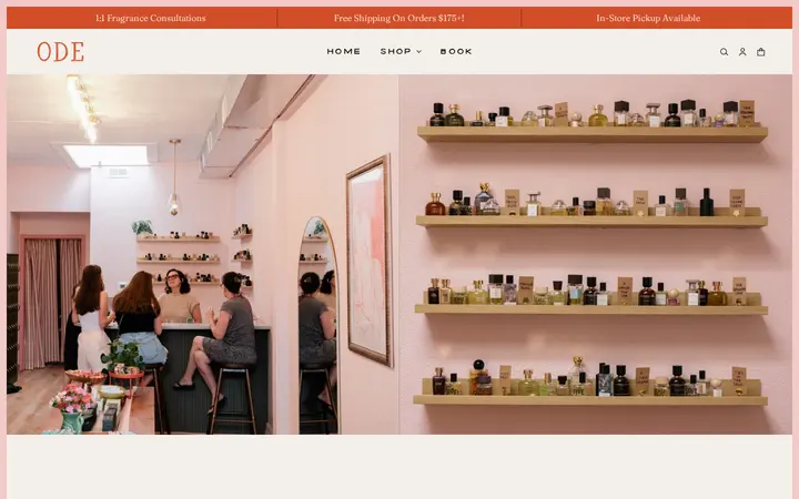 Website of Ode To Perfume