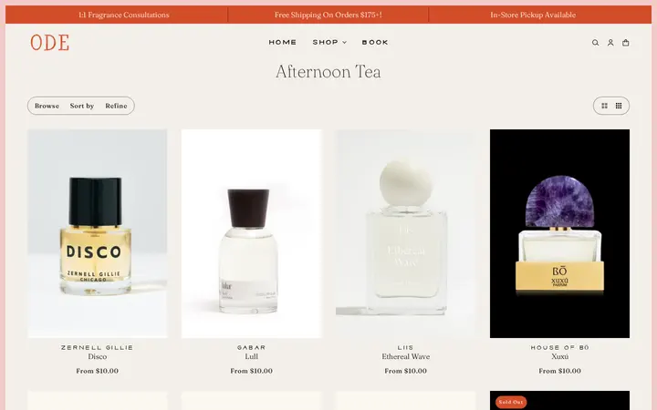 /collections/afternoon-tea — Ode To Perfume