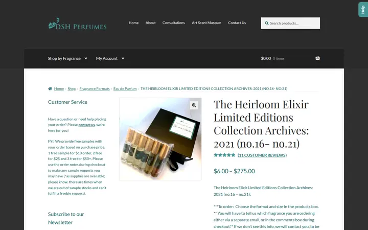 /shop/heirloom-elixir-limited-editions-the-2021-complete-collection-gift-set — The Essense Studio / DSH Perfumes