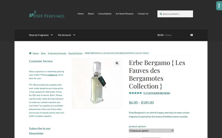 /shop/erbe-bergamo-les-fauves-des-bergamotes-collection — The Essense Studio / DSH Perfumes
