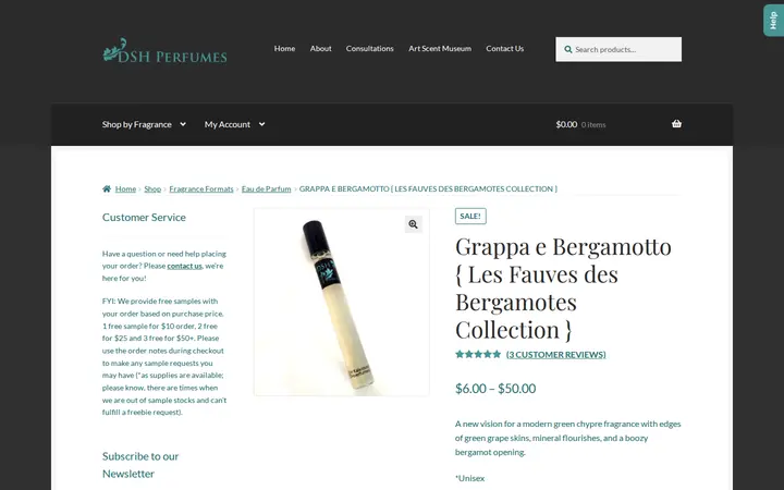/shop/grappa-e-bergamotto-les-fauves-des-bergamotes-collection — The Essense Studio / DSH Perfumes