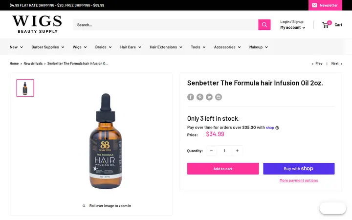 /collections/new-arrivals/products/senbetter-the-mist-hydrating-hair-scalp-mist-8oz-copy — Wigs Beauty & Barber Supply