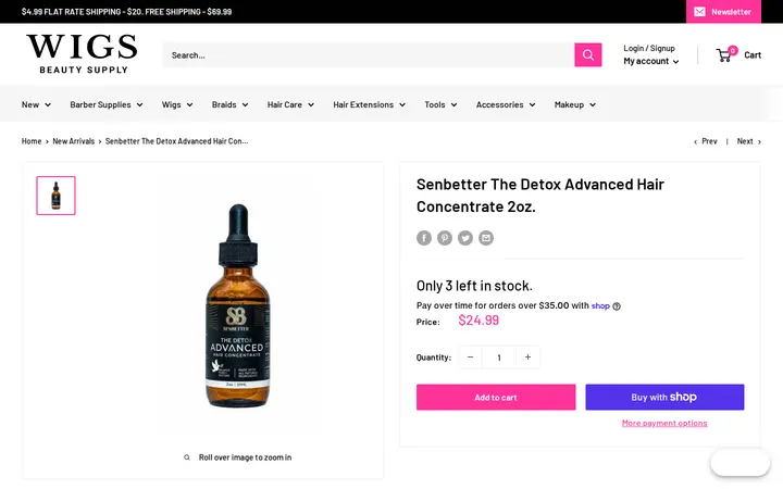 /collections/new-arrivals/products/senbetter-the-formula-hair-infusion-oil-2oz-copy — Wigs Beauty & Barber Supply