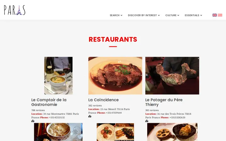 /restaurants — luxe beauty