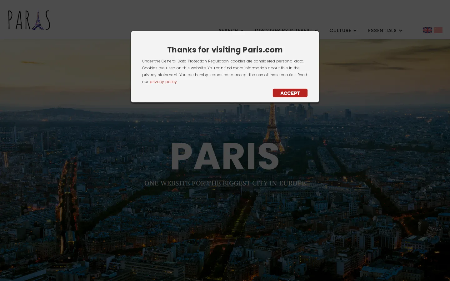 Captured website of luxe beauty
