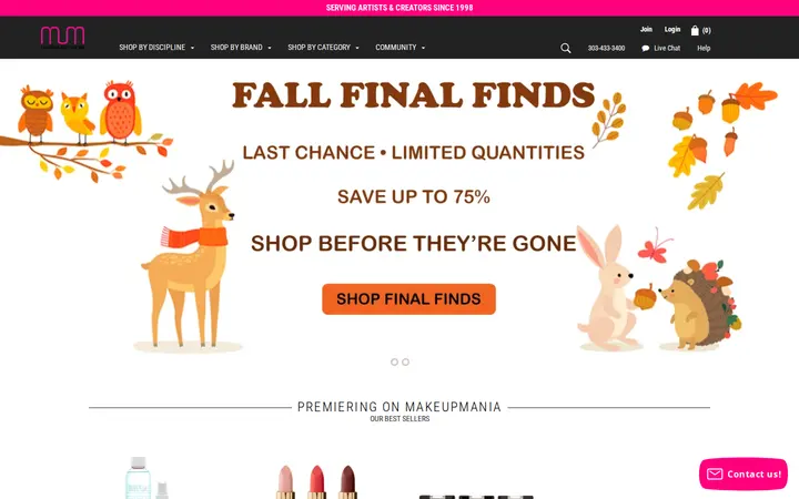 Website of MakeUpMania