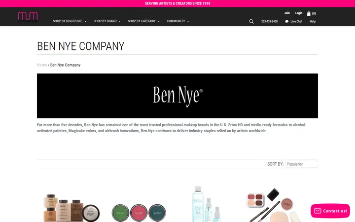 /collections/ben-nye-company — MakeUpMania