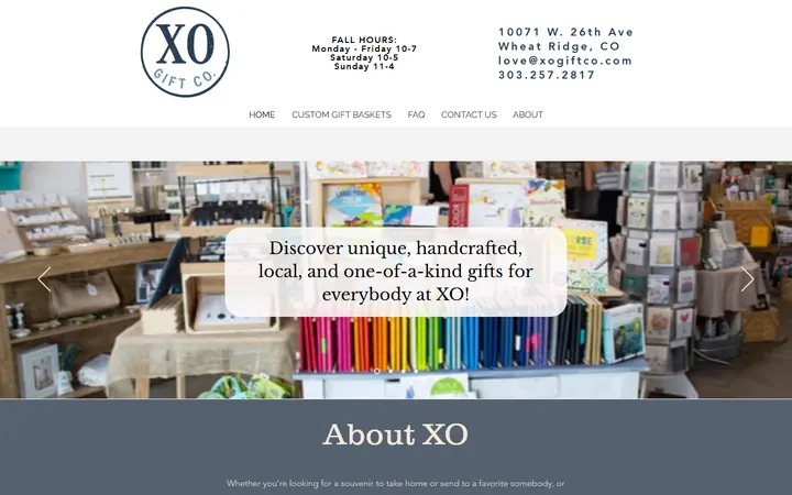 Website of XO Gift Co.