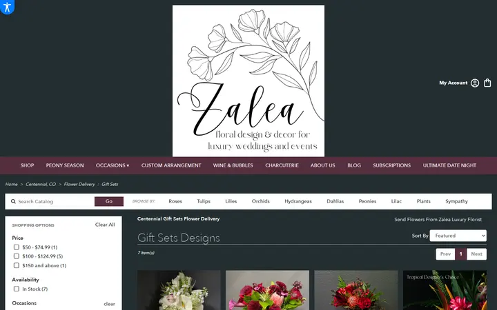 /centennial-florist-flower-delivery/gift-sets-flowers — Zalea Flowers (located inside the plant gallery)