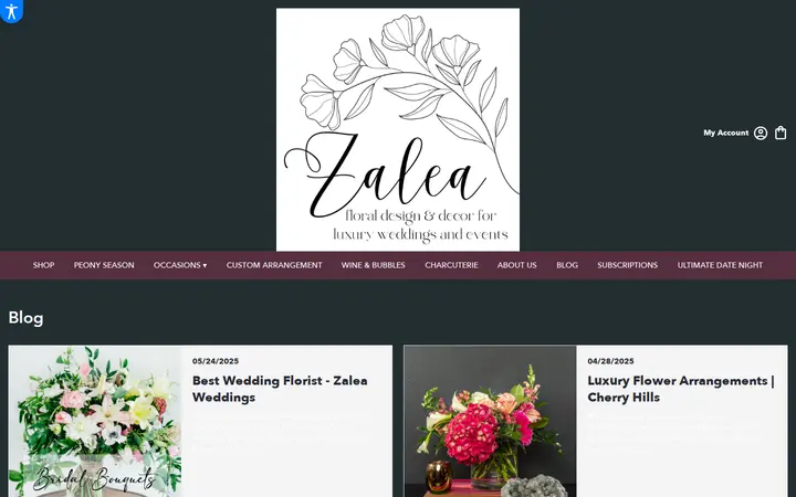 /blog — Zalea Flowers (located inside the plant gallery)