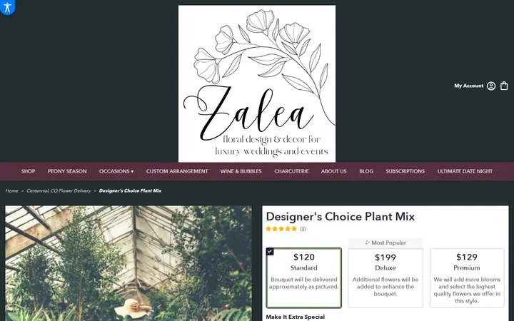 /centennial-zalea-luxury-florist/designer-s-choice-plant-mix.html — Zalea Flowers (located inside the plant gallery)