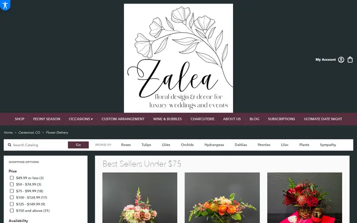 /centennial-florist-flower-delivery — Zalea Flowers (located inside the plant gallery)